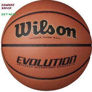 WILSON Men's Evolution Game Basketball (29.5") - Official Size & Weight - Indoor